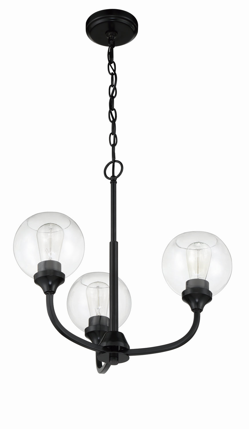Craftmade Glenda 56223-FB Chandelier Light - Flat Black