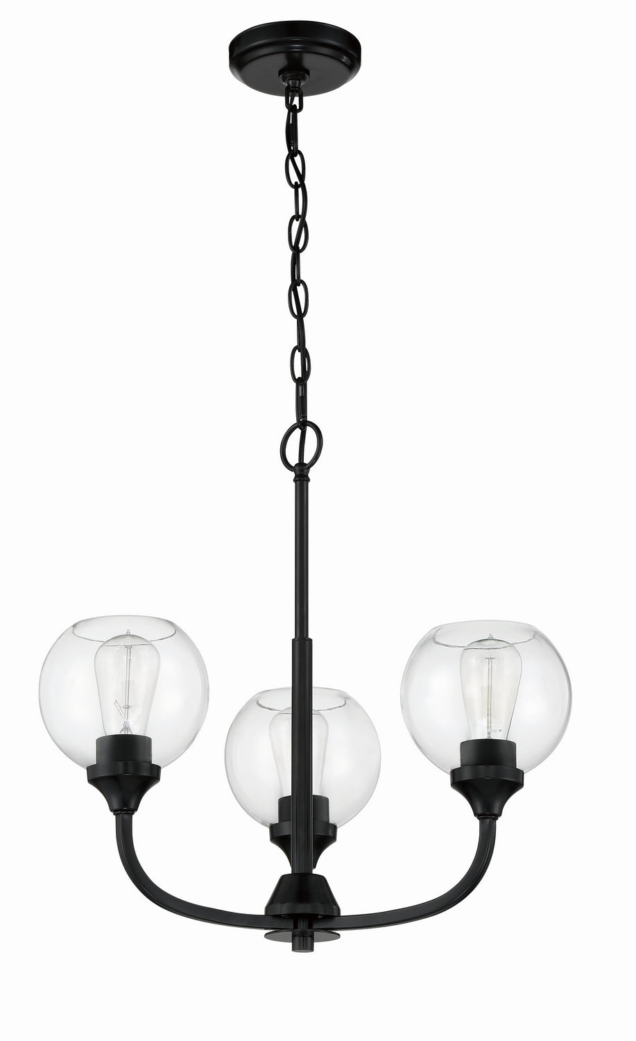 Craftmade Glenda 56223-FB Chandelier Light - Flat Black