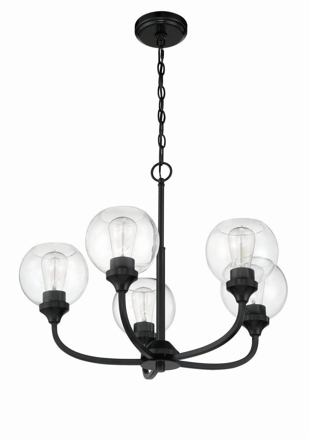 Craftmade Glenda 56225-FB Chandelier Light - Flat Black