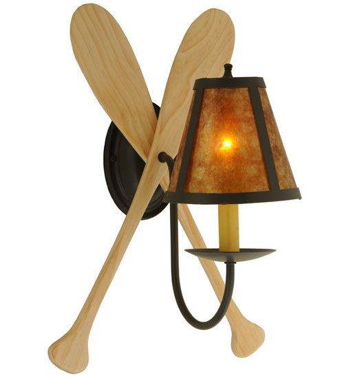 Meyda Tiffany Paddle 123847 Wall Light - Natural Wood,Timeless Bronze