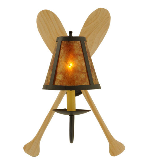 Meyda Tiffany Paddle 123847 Wall Light - Natural Wood,Timeless Bronze