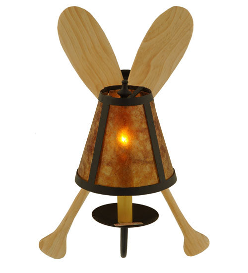 Meyda Tiffany Paddle 123847 Wall Light - Natural Wood,Timeless Bronze