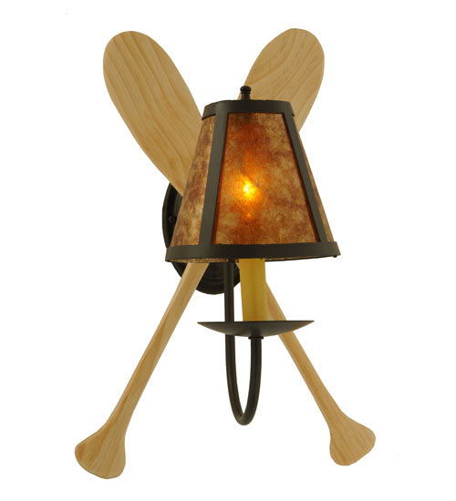 Meyda Tiffany Paddle 123847 Wall Light - Natural Wood,Timeless Bronze