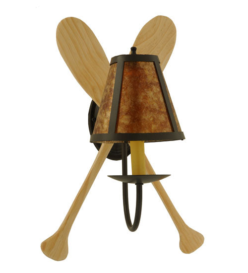 Meyda Tiffany Paddle 123847 Wall Light - Natural Wood,Timeless Bronze