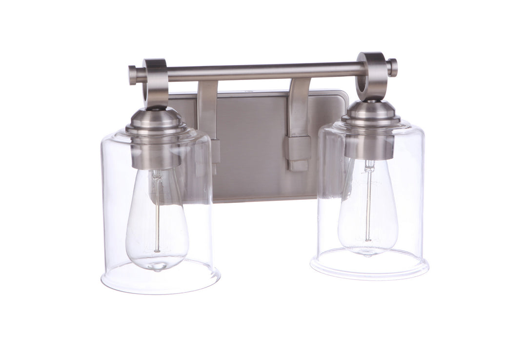 Craftmade Romero 56402-BNK Bath Vanity Light 14 in. wide - Brushed Polished Nickel