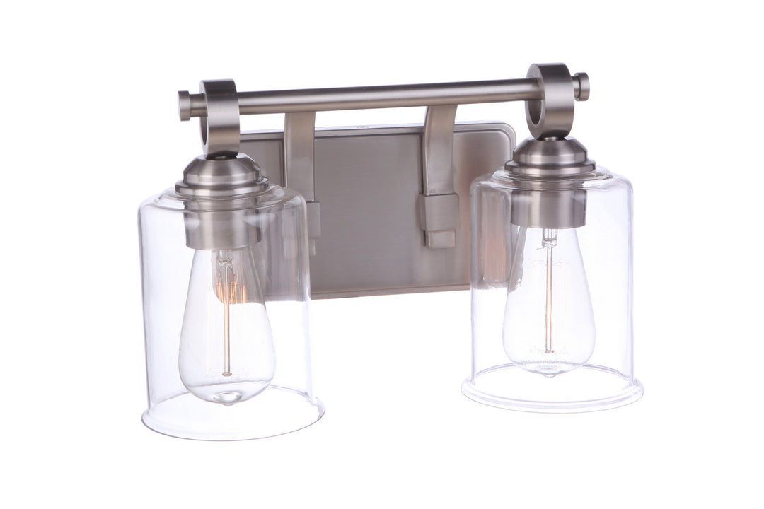 Craftmade Romero 56402-BNK Bath Vanity Light 14 in. wide - Brushed Polished Nickel