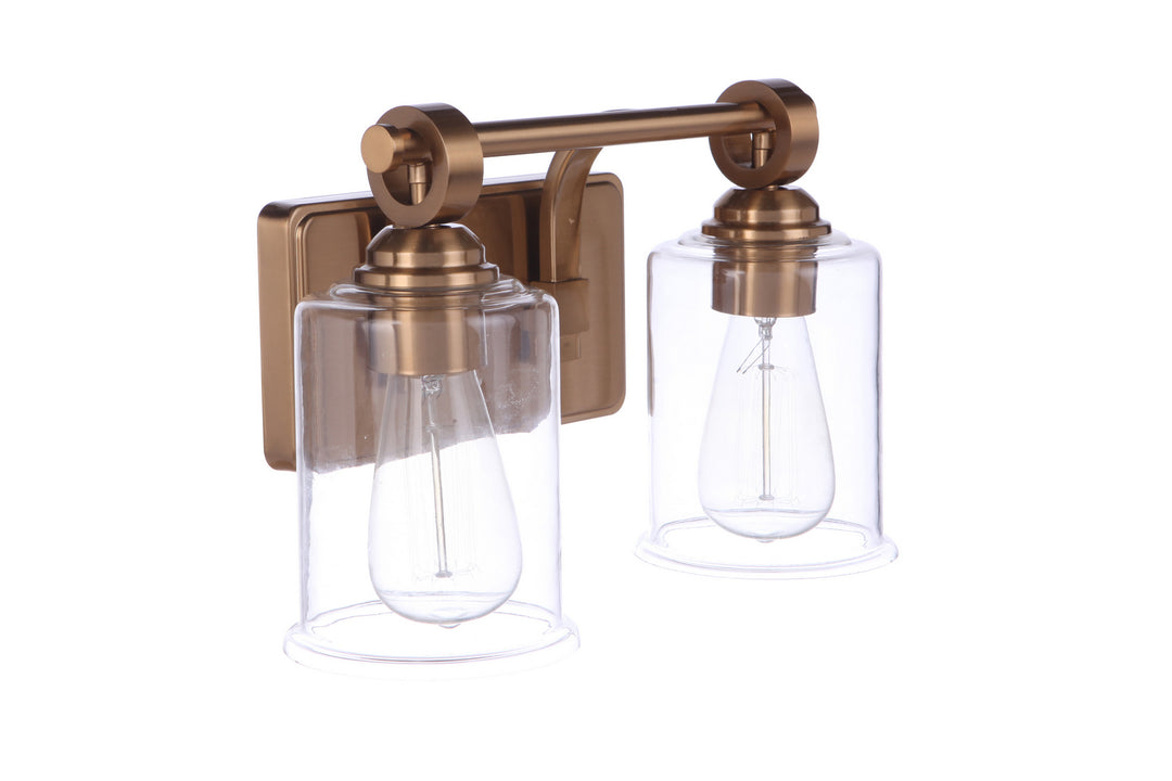 Craftmade Romero 56402-SB Bath Vanity Light 14 in. wide - Satin Brass