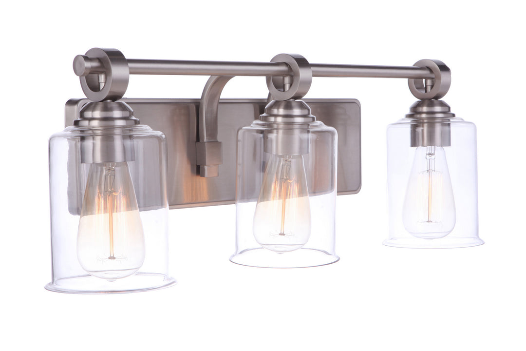 Craftmade Romero 56403-BNK Bath Vanity Light 25 in. wide - Brushed Polished Nickel