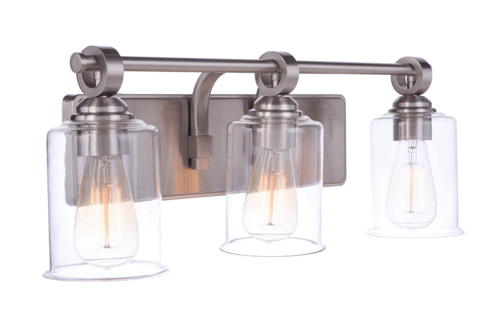 Craftmade Romero 56403-BNK Bath Vanity Light 25 in. wide - Brushed Polished Nickel
