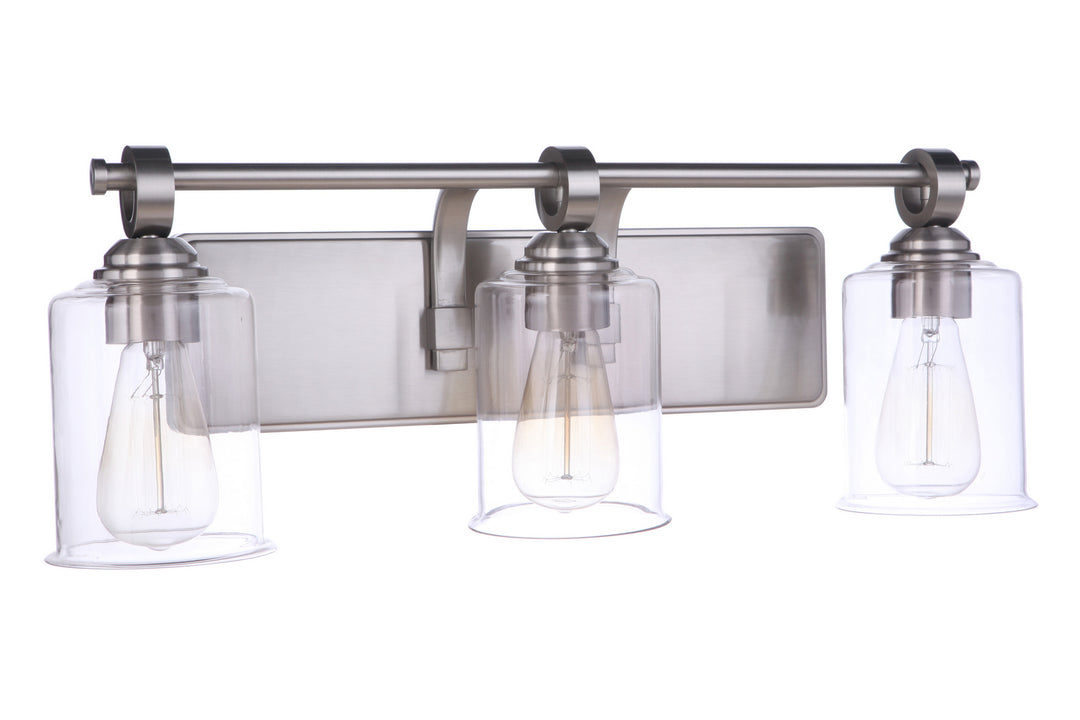 Craftmade Romero 56403-BNK Bath Vanity Light 25 in. wide - Brushed Polished Nickel