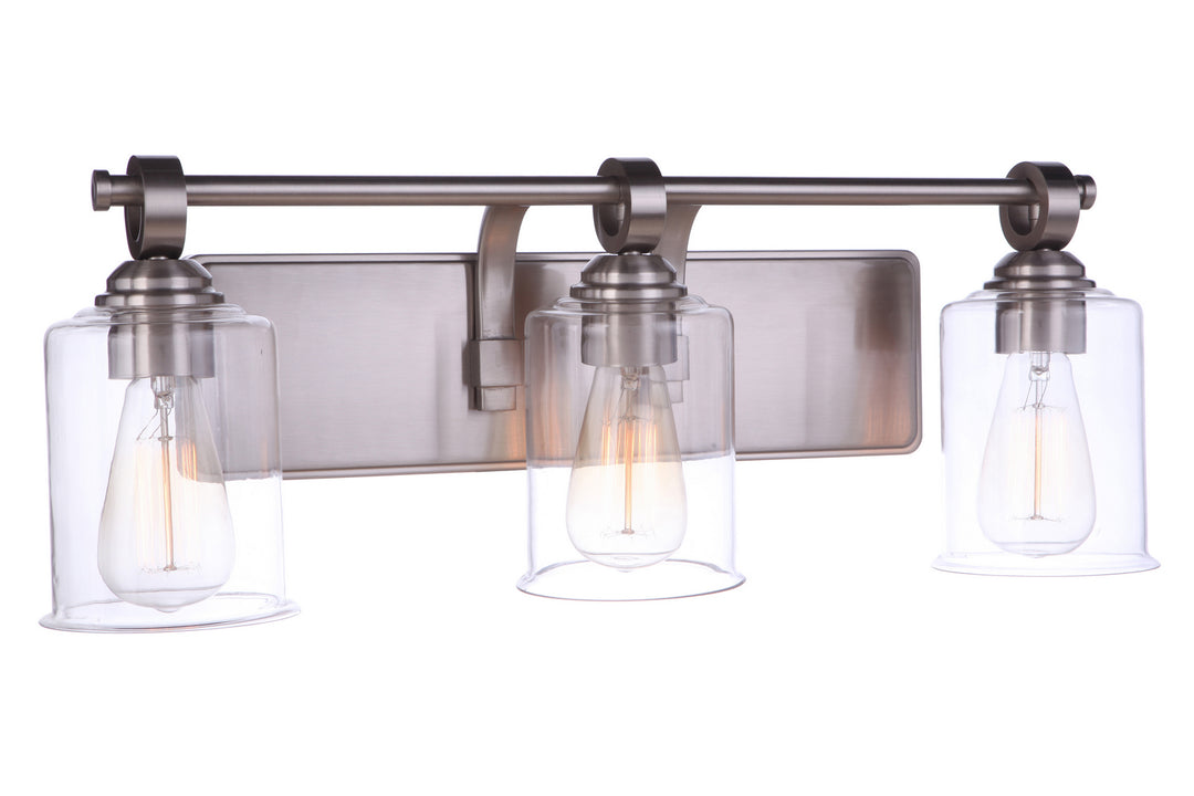 Craftmade Romero 56403-BNK Bath Vanity Light 25 in. wide - Brushed Polished Nickel