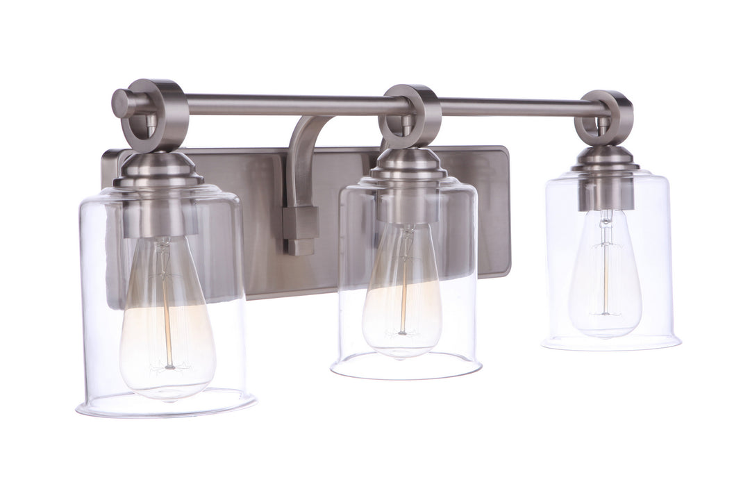 Craftmade Romero 56403-BNK Bath Vanity Light 25 in. wide - Brushed Polished Nickel