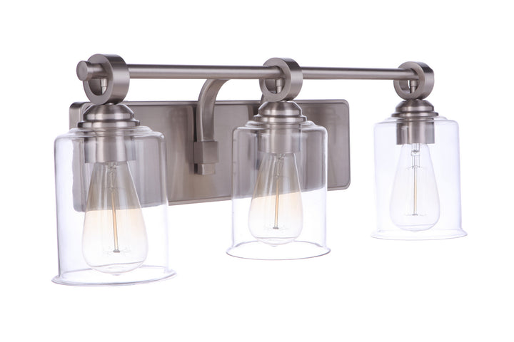 Craftmade Romero 56403-BNK Bath Vanity Light 25 in. wide - Brushed Polished Nickel