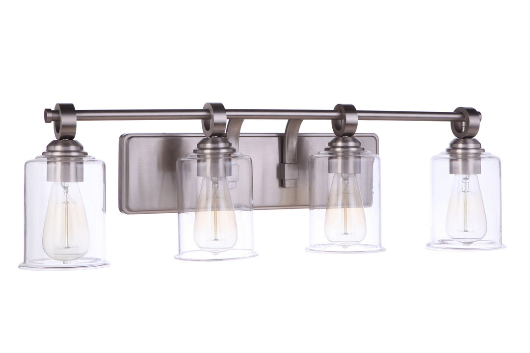 Craftmade Romero 56404-BNK Bath Vanity Light 31 in. wide - Brushed Polished Nickel