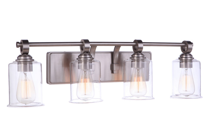 Craftmade Romero 56404-BNK Bath Vanity Light 31 in. wide - Brushed Polished Nickel