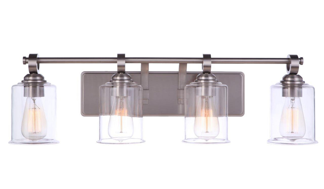 Craftmade Romero 56404-BNK Bath Vanity Light 31 in. wide - Brushed Polished Nickel