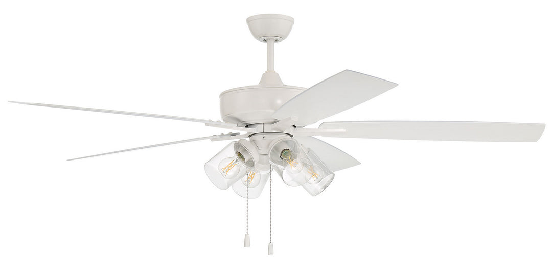 Craftmade Outdoor Super Pro 104 OS104W5 Ceiling Fan 60 - White, White/White/