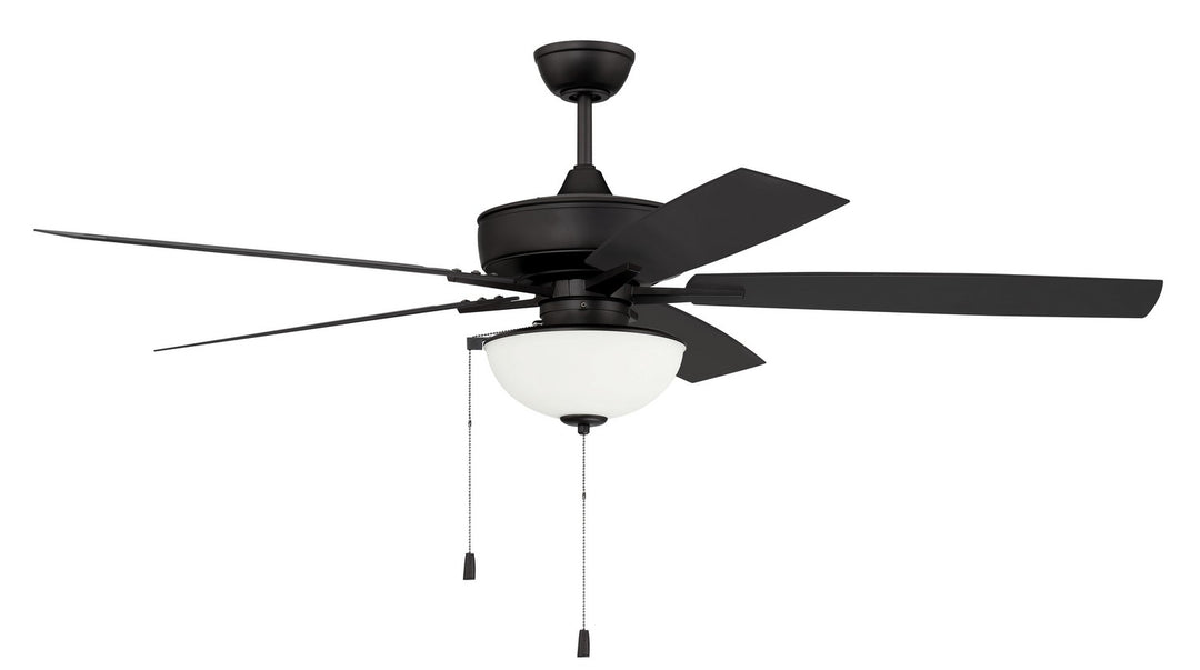 Craftmade Outdoor Super Pro 211 OS211FB5 Ceiling Fan 60 - Flat Black, Flat Black/Flat Black/