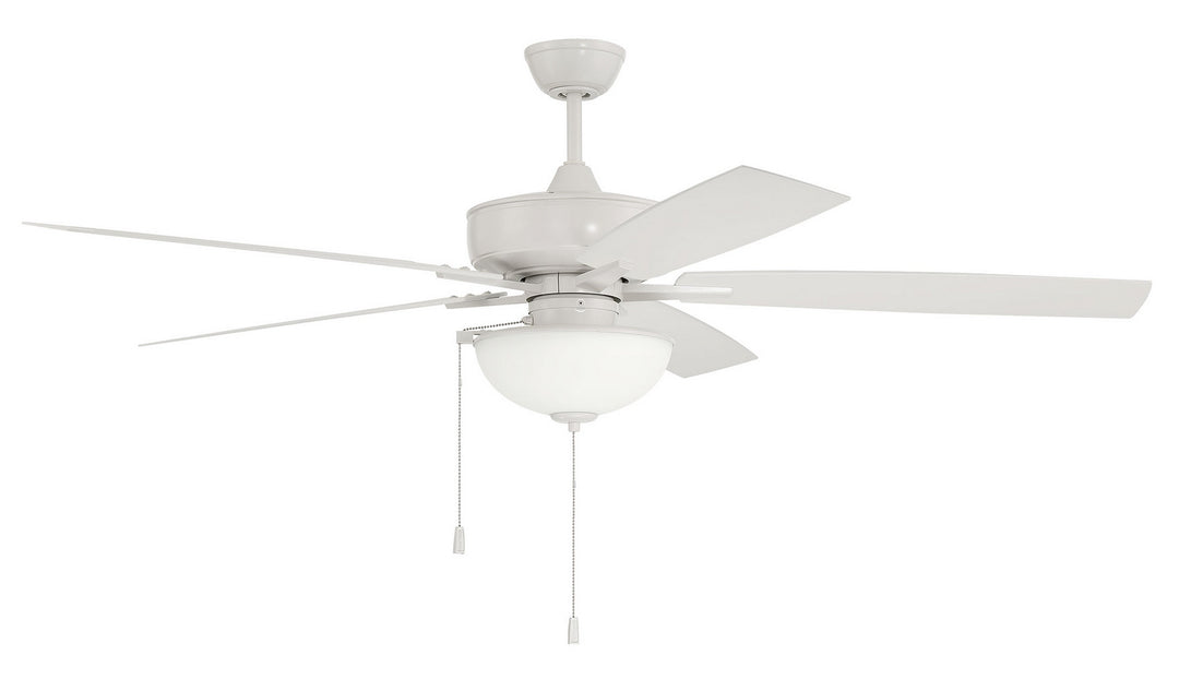 Craftmade Outdoor Super Pro 211 OS211W5 Ceiling Fan 60 - White, White/White/