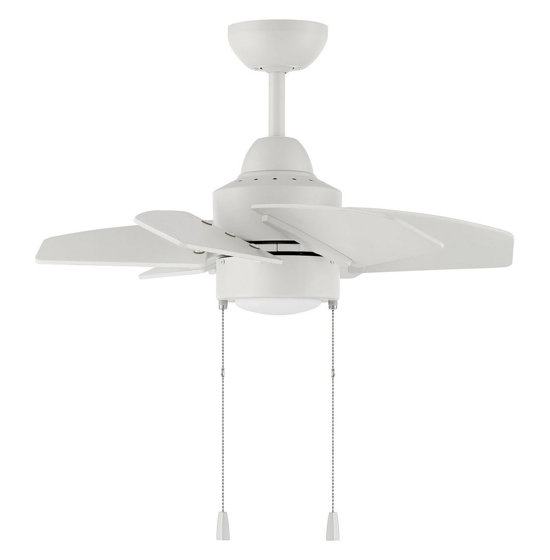 Craftmade Propel II Indoor/Outdoor PPT24W6 Ceiling Fan 24 - White, White/White/