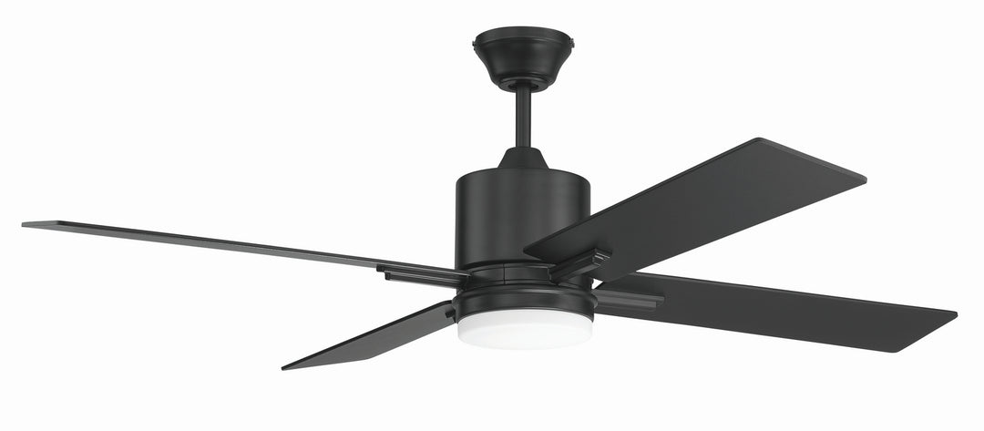 Craftmade Teana TEA52FB4 Ceiling Fan 52 - Flat Black, Flat Black/Greywood/