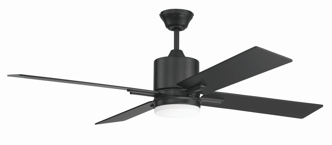 Craftmade Teana TEA52FB4-UCI Ceiling Fan 52 - Flat Black, Flat Black/Greywood/