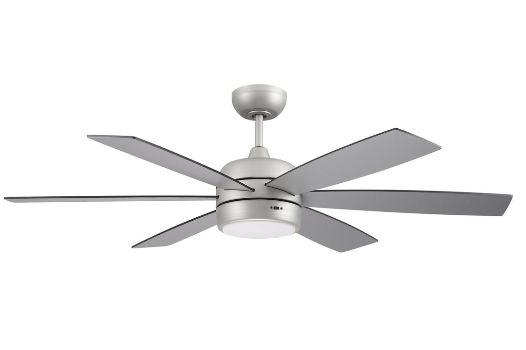 Craftmade Trevor TRV52PN6 Ceiling Fan 52 - Painted Nickel, Flat Black/Brushed Nickel/