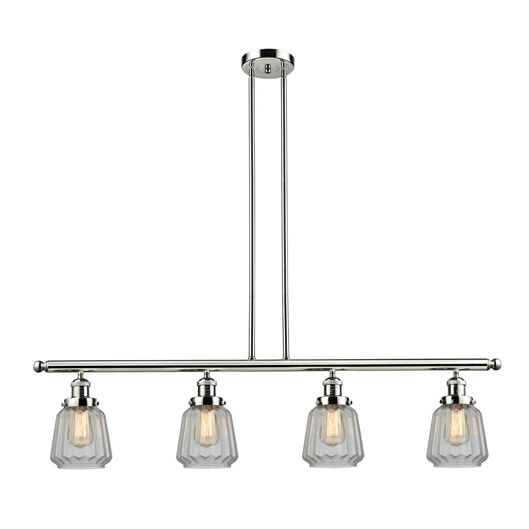 Innovations Franklin Restoration 214-PN-G142-LED Pendant Light - Polished Nickel