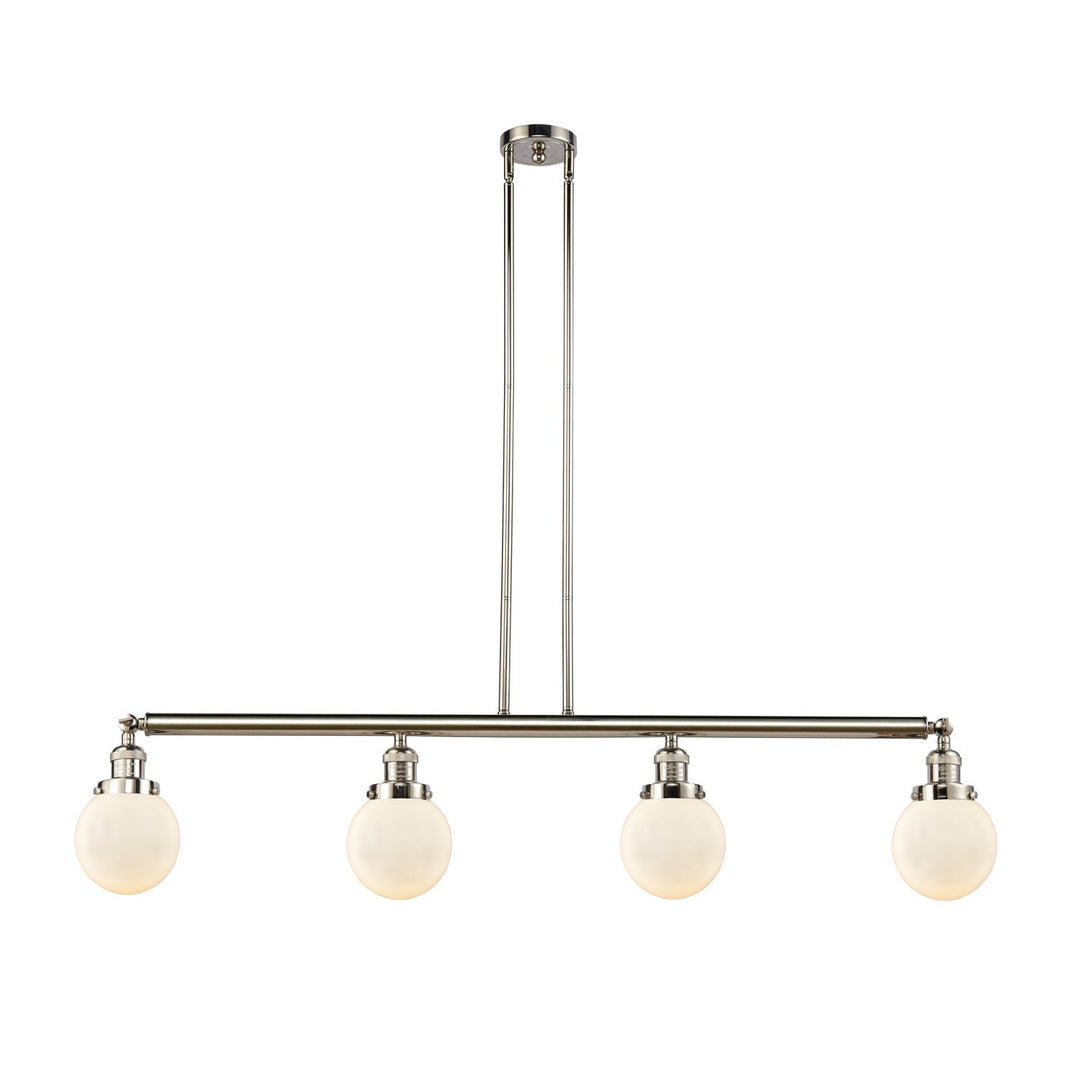 Innovations Franklin Restoration 214-PN-G201-6-LED Pendant Light - Polished Nickel