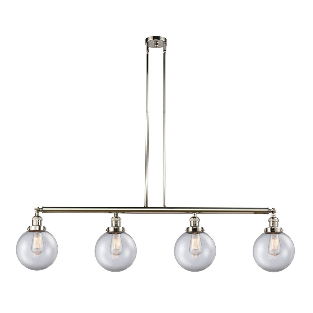 Innovations Franklin Restoration 214-PN-G202-8-LED Pendant Light - Polished Nickel