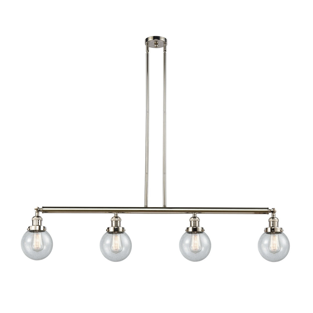 Innovations Franklin Restoration 214-PN-G204-6 Pendant Light - Polished Nickel
