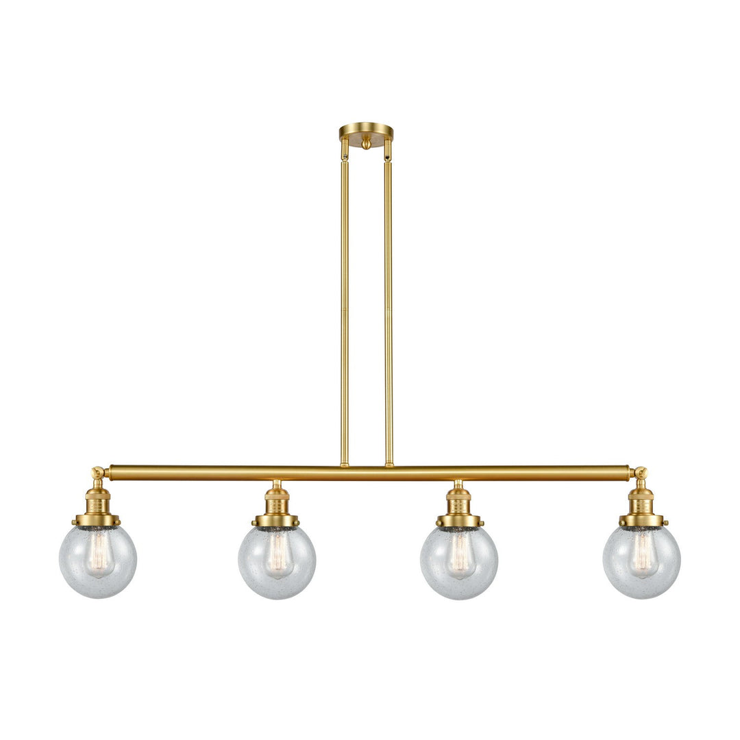 Innovations Franklin Restoration 214-SG-G204-6-LED Pendant Light - Satin Gold