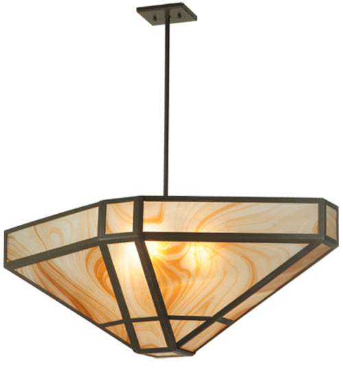 Meyda Tiffany Geometric 123896 Pendant Light - Timeless Bronze