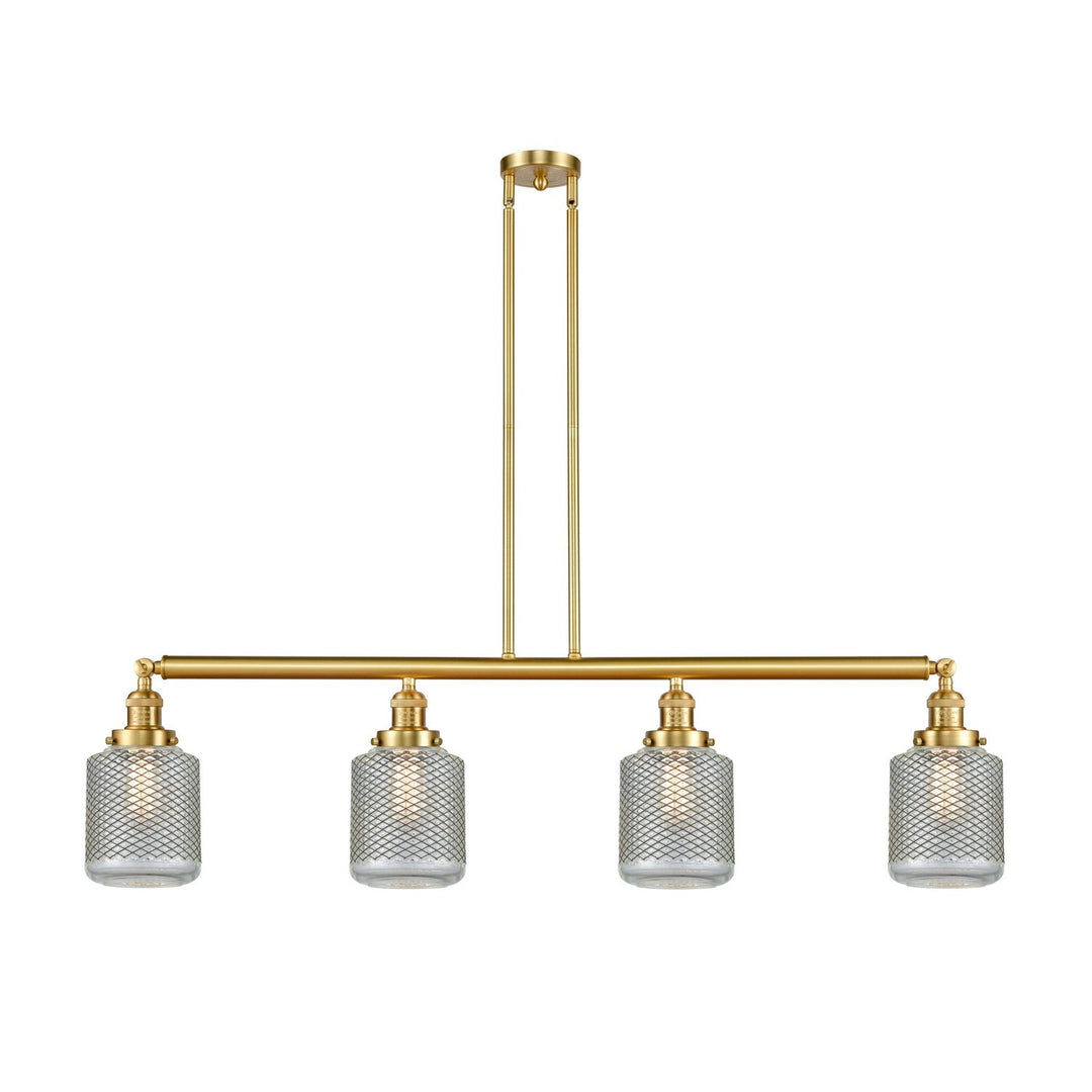 Innovations Franklin Restoration 214-SG-G262 Pendant Light - Satin Gold