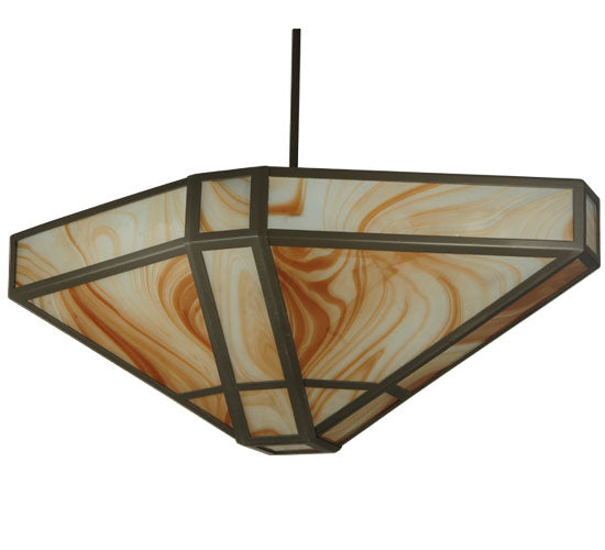 Meyda Tiffany Geometric 123896 Pendant Light - Timeless Bronze