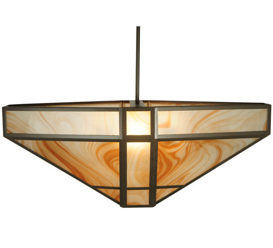 Meyda Tiffany Geometric 123896 Pendant Light - Timeless Bronze