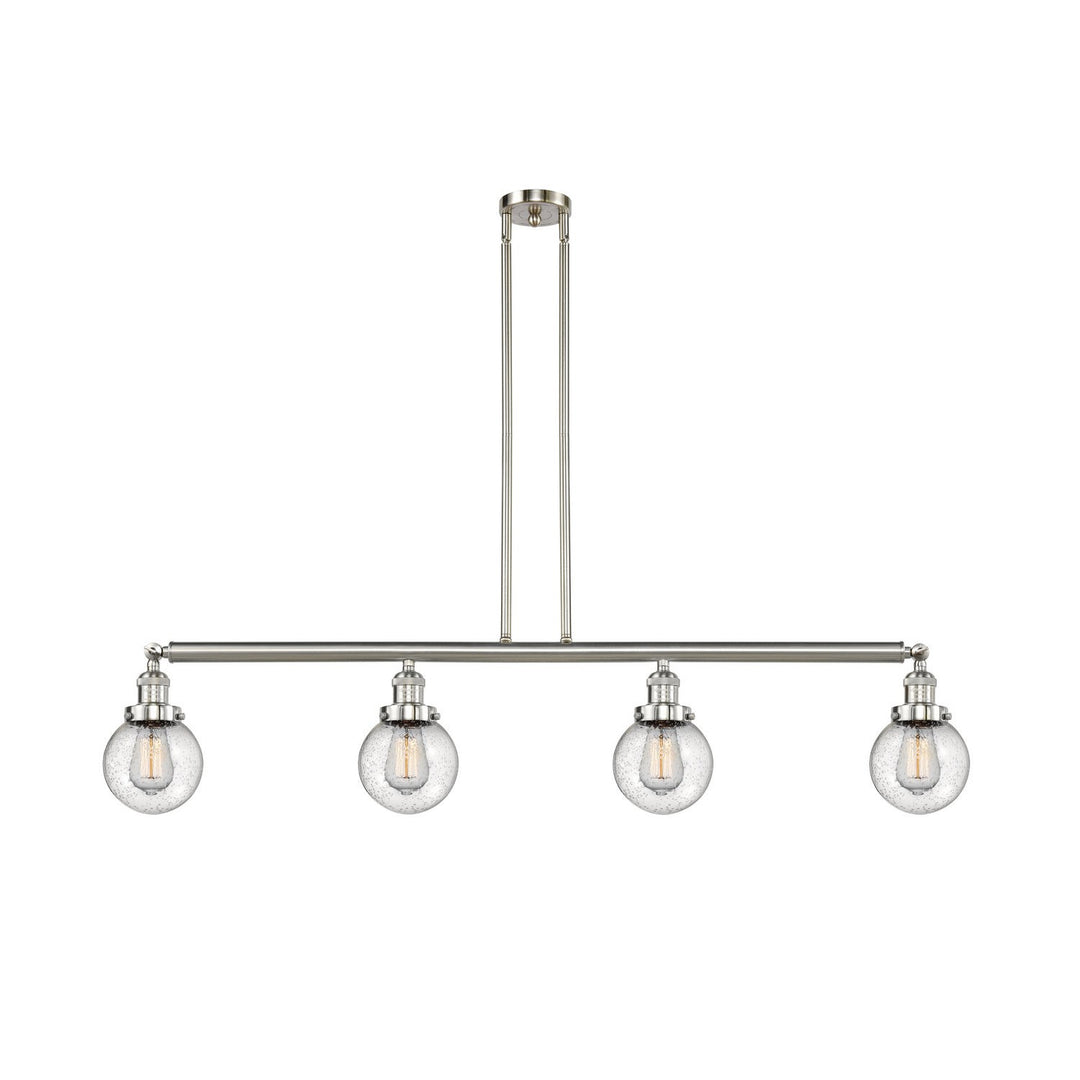 Innovations Franklin Restoration 214-SN-G204-6 Pendant Light - Brushed Satin Nickel
