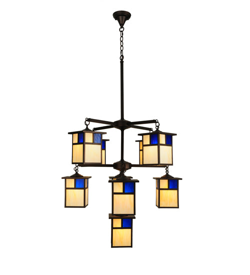 Meyda Tiffany Hyde Park 123938 Chandelier Light - Mahogany Bronze