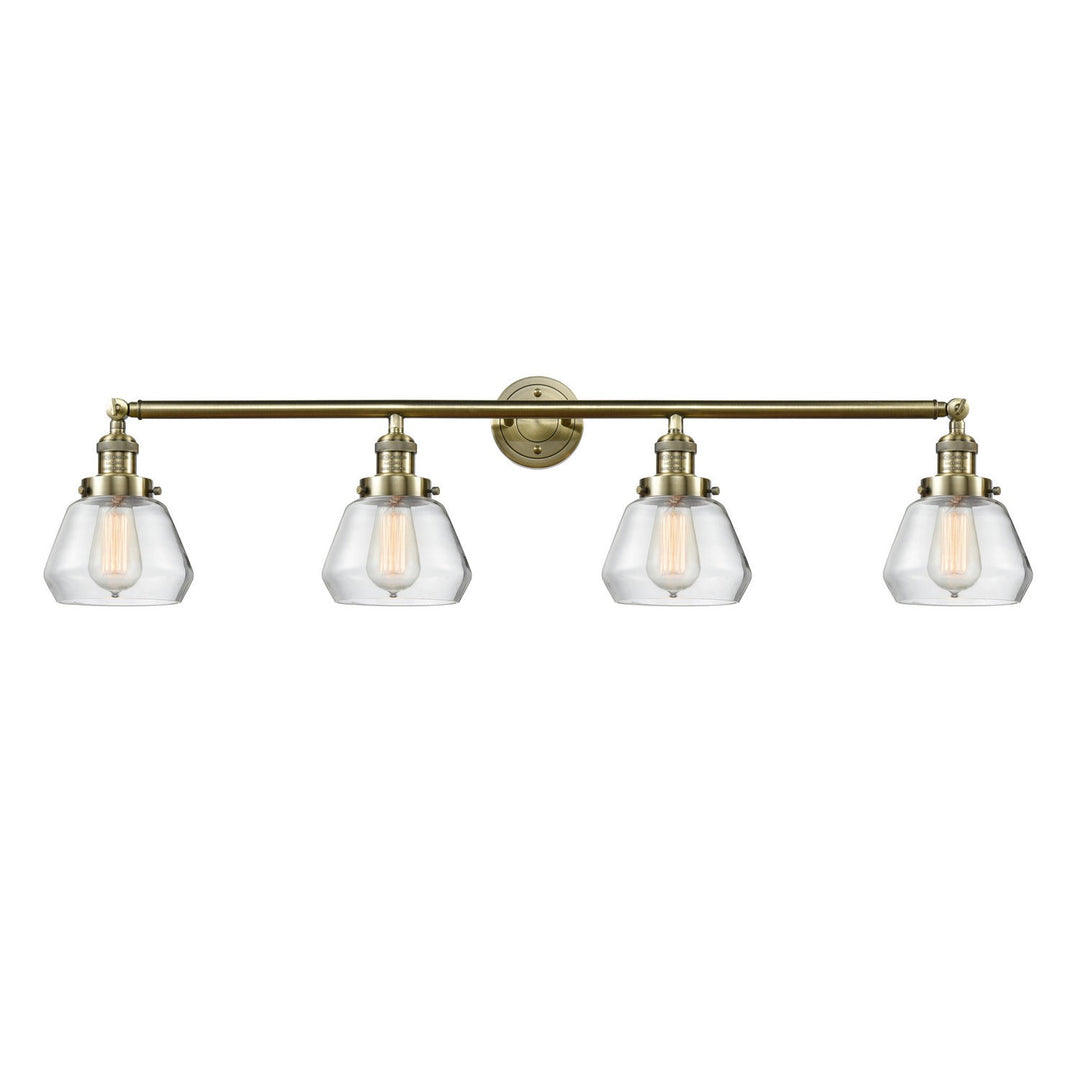 Innovations Franklin Restoration 215-AB-G172 Bath Vanity Light 43 in. wide - Antique Brass