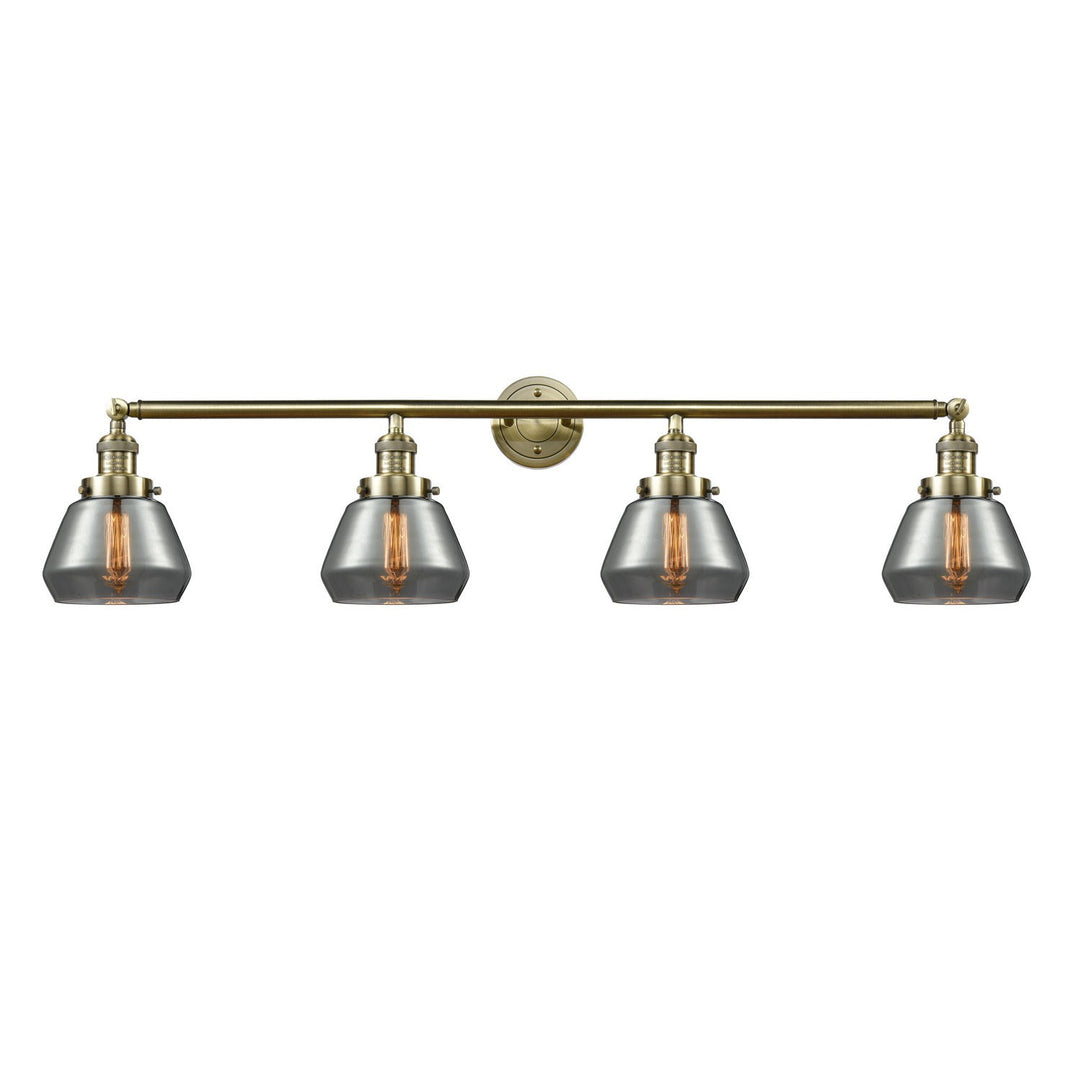 Innovations Franklin Restoration 215-AB-G173 Bath Vanity Light 43 in. wide - Antique Brass