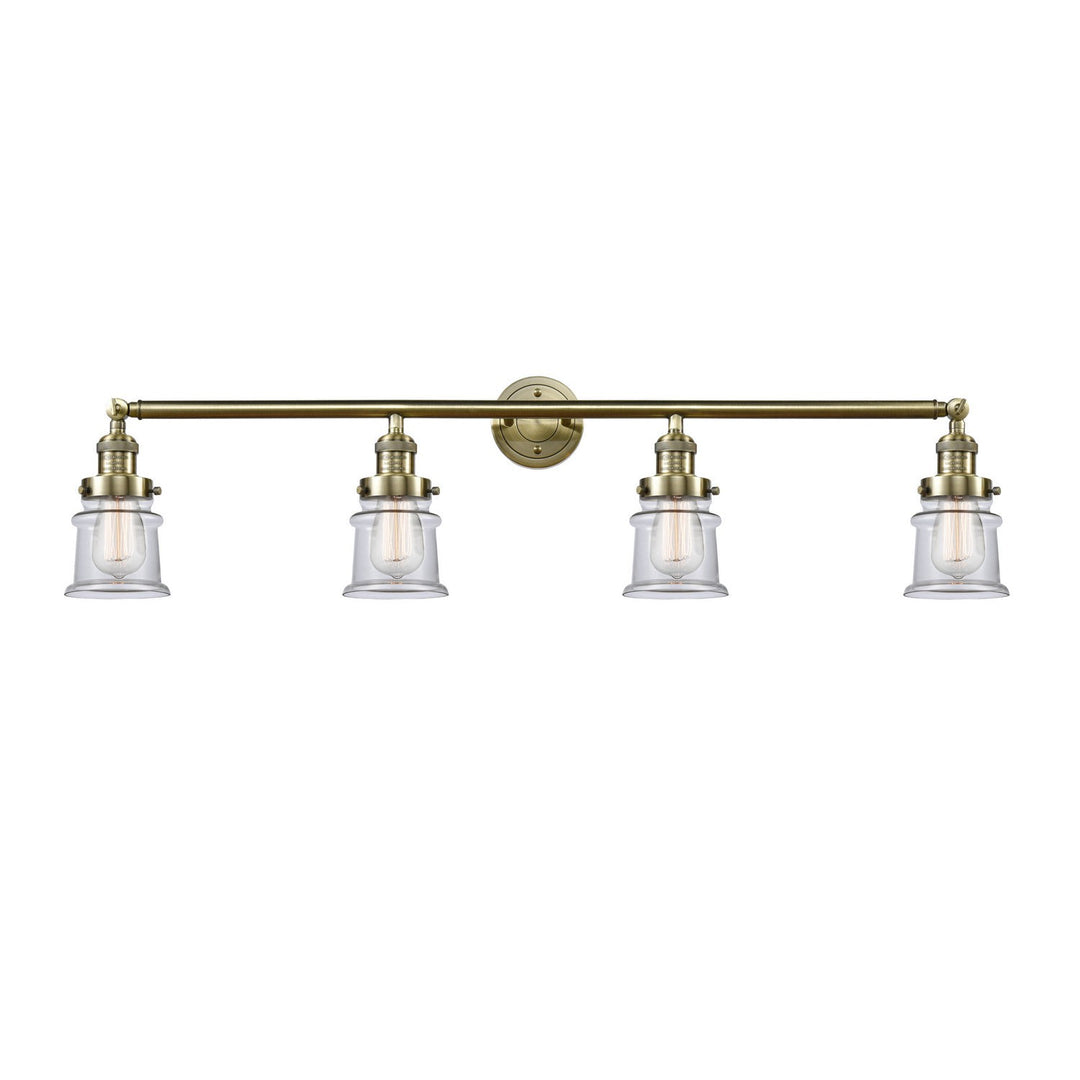 Innovations Franklin Restoration 215-AB-G182S Bath Vanity Light 42 in. wide - Antique Brass