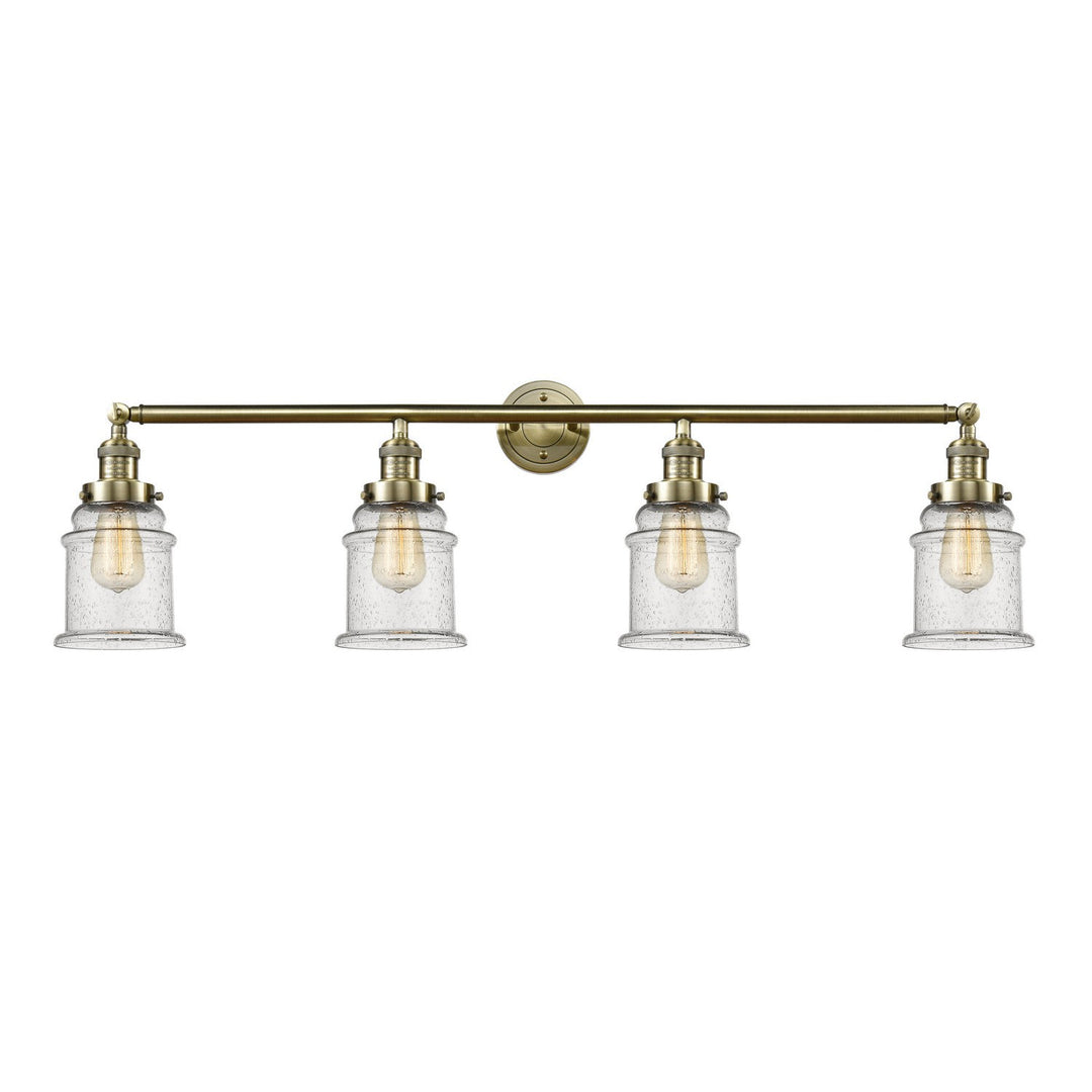 Innovations Franklin Restoration 215-AB-G184 Bath Vanity Light 42 in. wide - Antique Brass