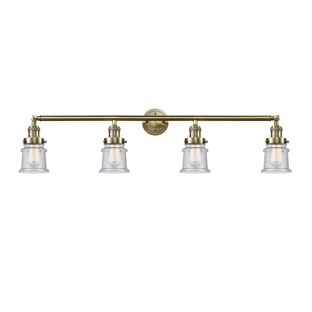 Innovations Franklin Restoration 215-AB-G184S Bath Vanity Light 42 in. wide - Antique Brass