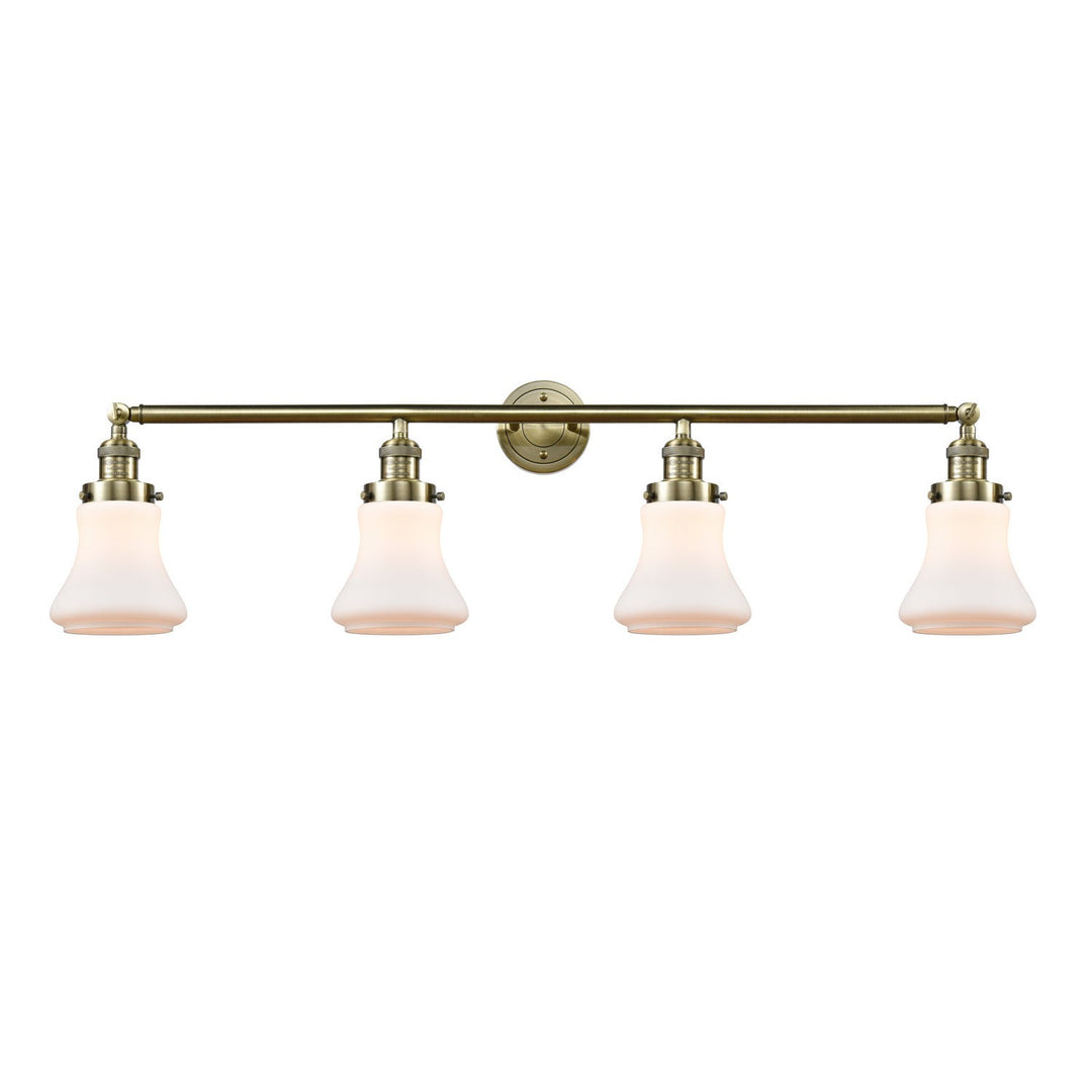 Innovations Franklin Restoration 215-AB-G191 Bath Vanity Light 43 in. wide - Antique Brass