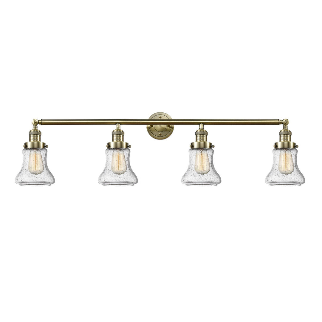 Innovations Franklin Restoration 215-AB-G194 Bath Vanity Light 43 in. wide - Antique Brass