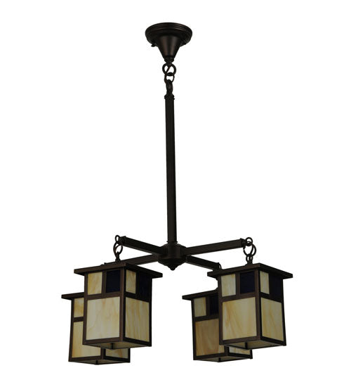 Meyda Tiffany Hyde Park 123949 Chandelier Light - Mahogany Bronze