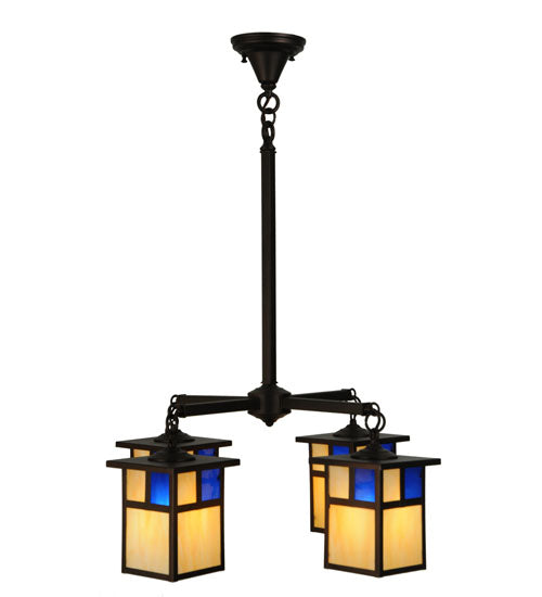 Meyda Tiffany Hyde Park 123949 Chandelier Light - Mahogany Bronze