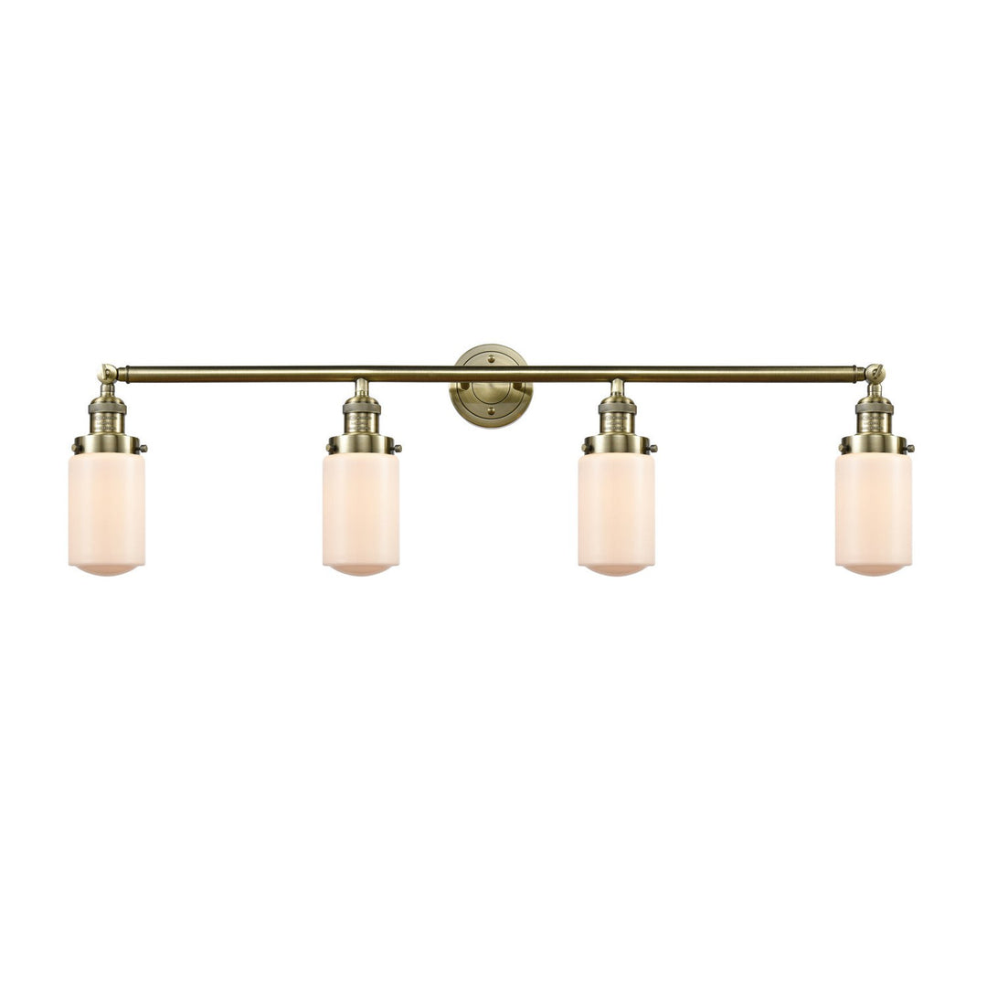 Innovations Franklin Restoration 215-AB-G311 Bath Vanity Light 43 in. wide - Antique Brass