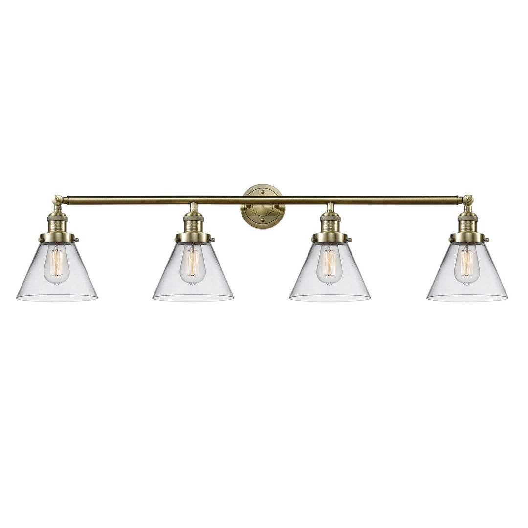 Innovations Franklin Restoration 215-AB-G42 Bath Vanity Light 44 in. wide - Antique Brass