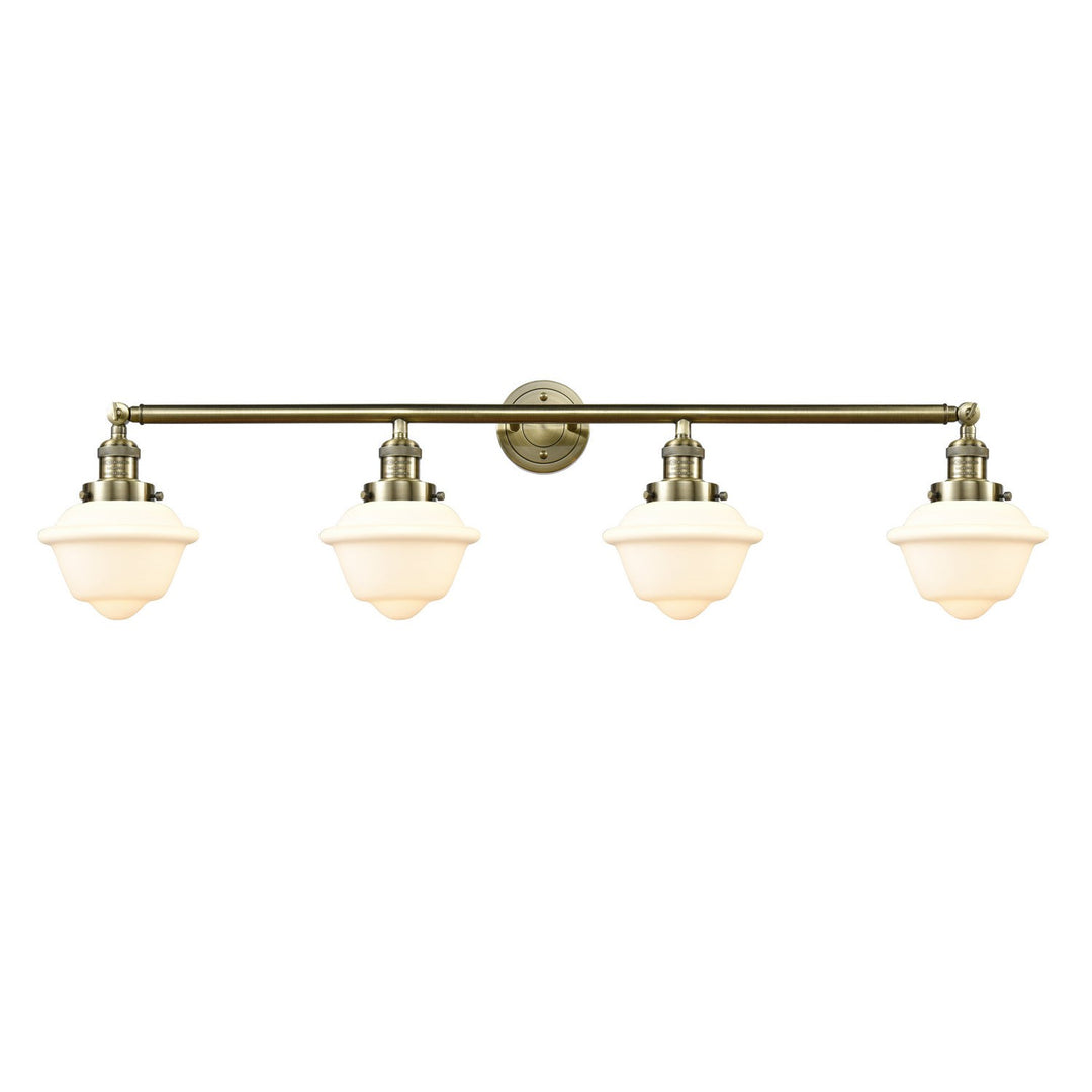 Innovations Franklin Restoration 215-AB-G531 Bath Vanity Light 46 in. wide - Antique Brass